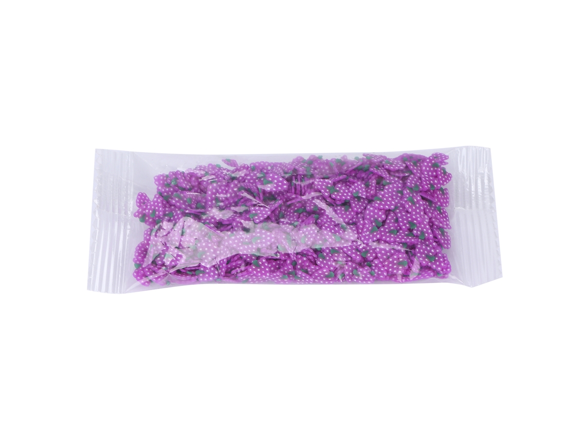 Rebe-Fatia de Unhas de Argila Polímera em Formato de Fruta 10g Sacola Uva Roxa Decoração Para Uñas Diy Joalheria