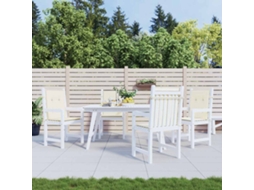Vidaxl Almofadões Lombares P/ Cadeiras De Jardim 4pcs Oxford Creme
