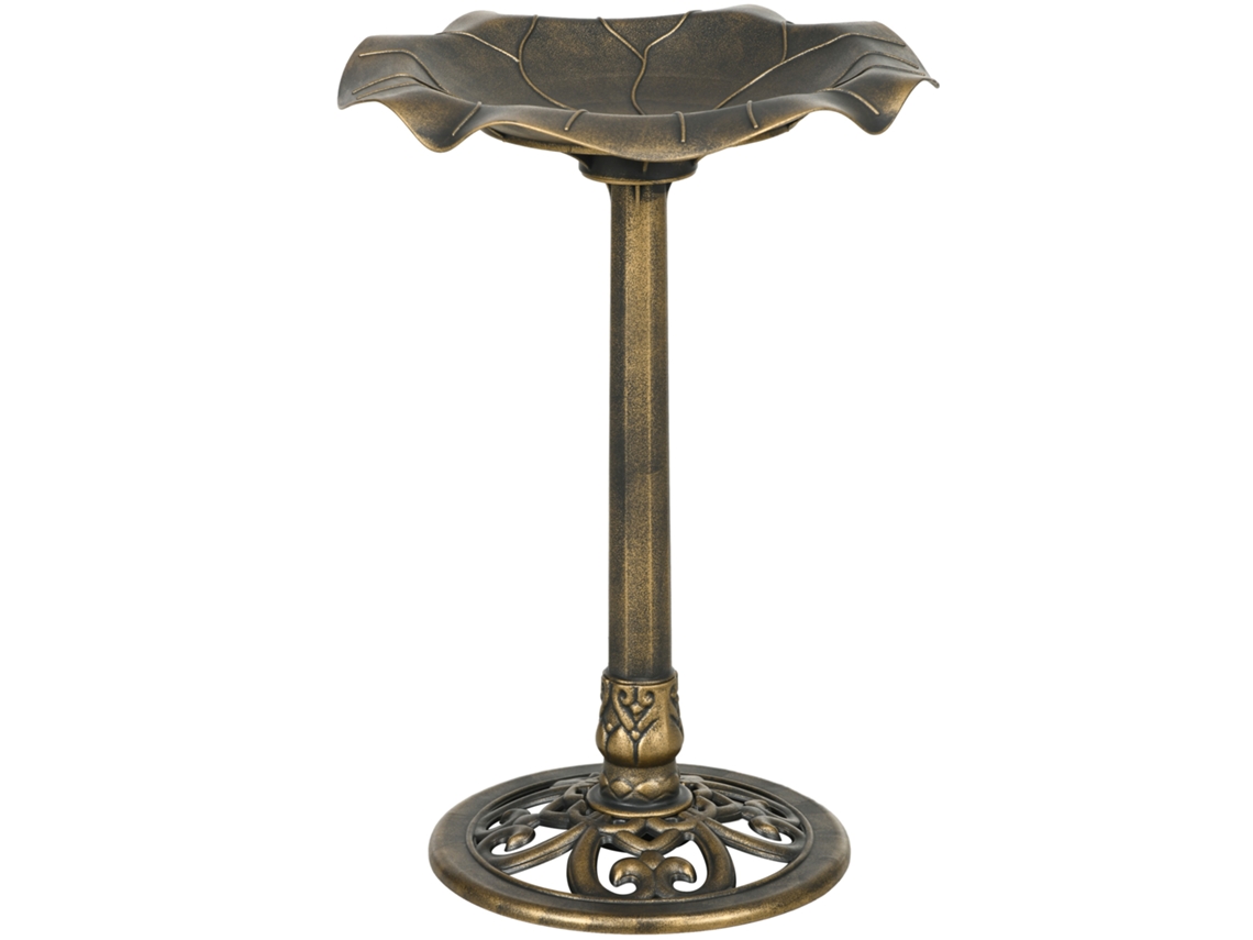 Balanço de Jardim para 2 Pessoas, Estrutura Metálica em Bronze, 167x123x175cm