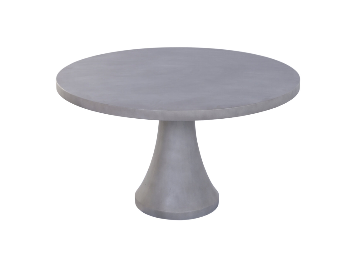 Mesa de Jantar em Concreto Cinza, 130x130x75cm ALEXANDRA HOUSE LIVING