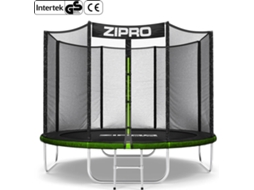 Trampolim Redondo ZIPRO Jump Pro com Rede de Proteção Exterior 8Ft 252Cm