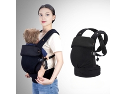 Marsúpio Ergonómico Confortável E Leve, Adequado Para Bebés De 7 A 44 Libras Preto 