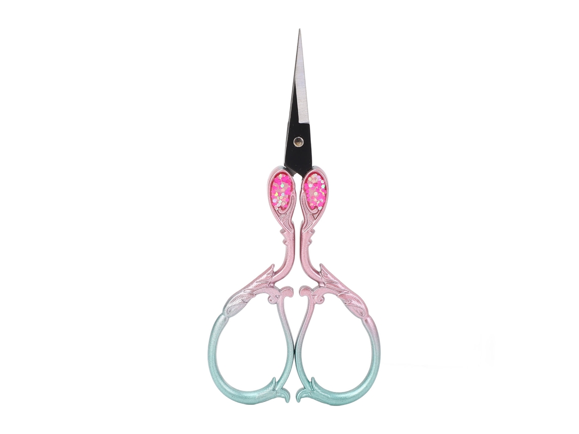 Tijeras De Costura Y Bordado De Acero Inoxidable Pequeñas Para Detalles Preciso Herramienta De Manualidades Rosa