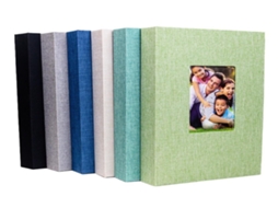Álbum Fotográfico Lurelia, 10x15 Cm, 300 Sacos, Capa De Linho, Cor Bege