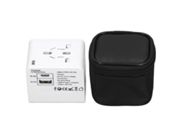 Adaptador De Viagem Laxiscreed Com Interfaces Duplas Para Vários Países