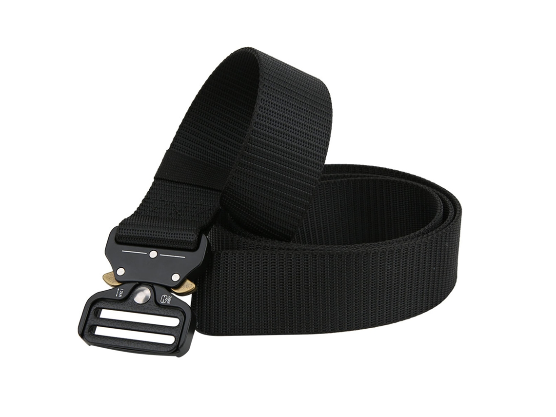 Cinto De Cintura Militar Para Resgate E Rapel Outdoor Multifuncional De Nylon Resistente Preto