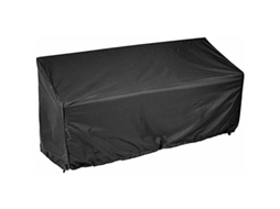 Capa Para Banco De Jardim 210d, Exterior Preto, Interior Prateado, 2 Assentos, 134x66x89cm