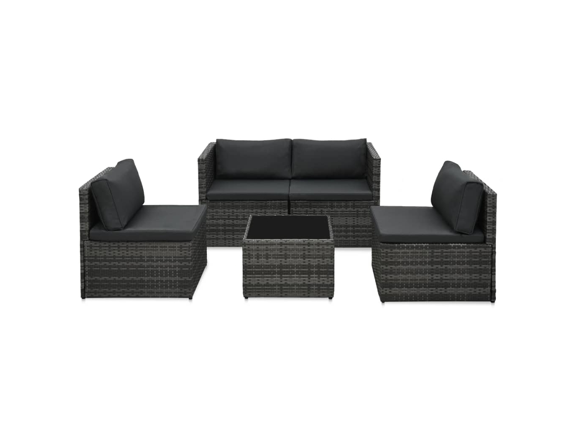 Garden Lounge Set, Garden Lounge Sets Vidaxl Cinzeto Rattan / Vime (n/a)
