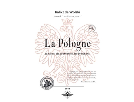 Livro La Pologne De Kalixt De Wolski (inglês)