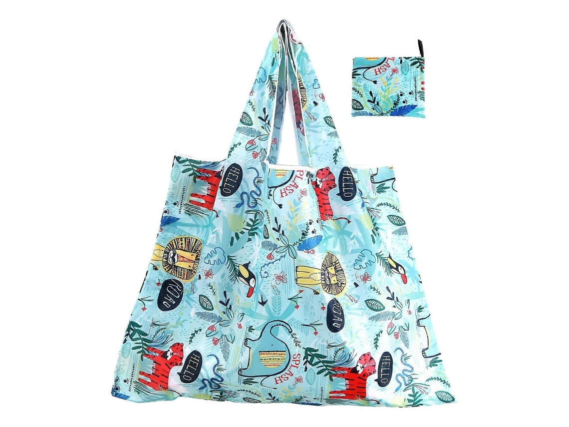 Sacolas de Compras Grandes, Resistentes, Reutilizáveis, Laváveis, Dobráveis ​​e com Bolsos. GOKOCO