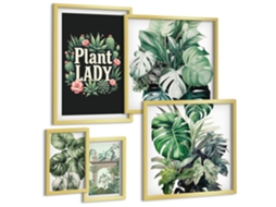 Quadros Decorativos Para Parede Limões, Laranjas, Amalfi Moldura Dourada Imagens Para Um Quarto Infantil Espelharte (conjunto De 5 Imagens)