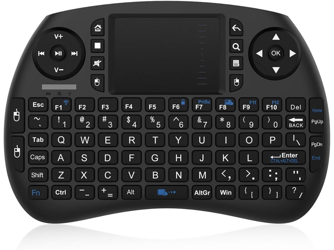 Mini Teclado Com Trackpad Sem Fio, Adequado Para Android Tv Aquaforge