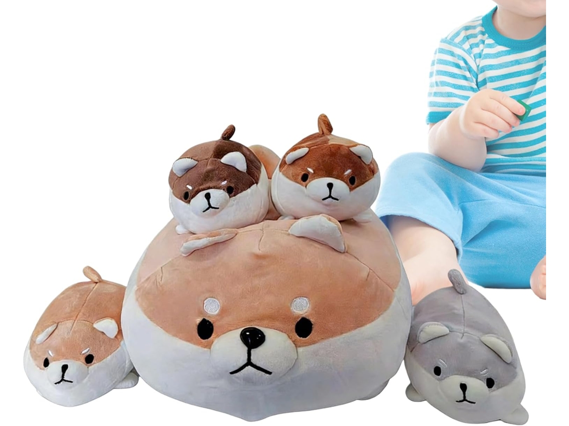 Almofada De Pelúcia Decorada Com Cachorro De 25 Cm Para Presente
