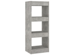 Book Cabinet, Book Cabinets Vidaxl Cinzeto Madeira Processada (n/a)