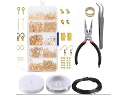 2026 kit de Ferramentas para Joiaria Diy: Fechos, Anéis Saltadores, Ganchos de Pingentes e Acessórios