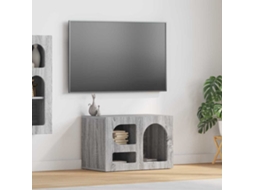 Vidaxl Gabinete Para Tv Elst 60 X 35 X 40 Cm Cinza Sonoma