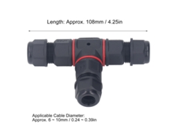 Laxiscreed Conector De Aviação T-type Ip68 Com 3 Pinos Para Comunicação Confiável