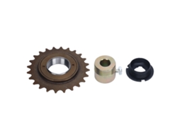 Coroa de bicicleta Rebe-24t com adaptador de conector de volante de metal para acessórios de substituição