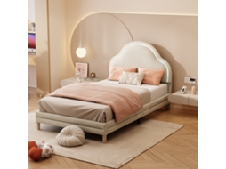 Cama Infantil Wolkenform Com Led Multicolorido Bege 90x200cm Samt