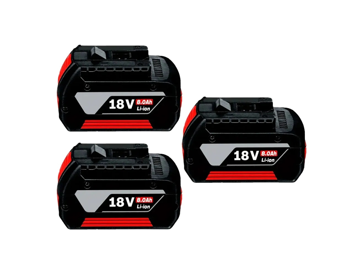 Bateria, 18v, Capacidade De 8000mah, 8.0ah 3pcs