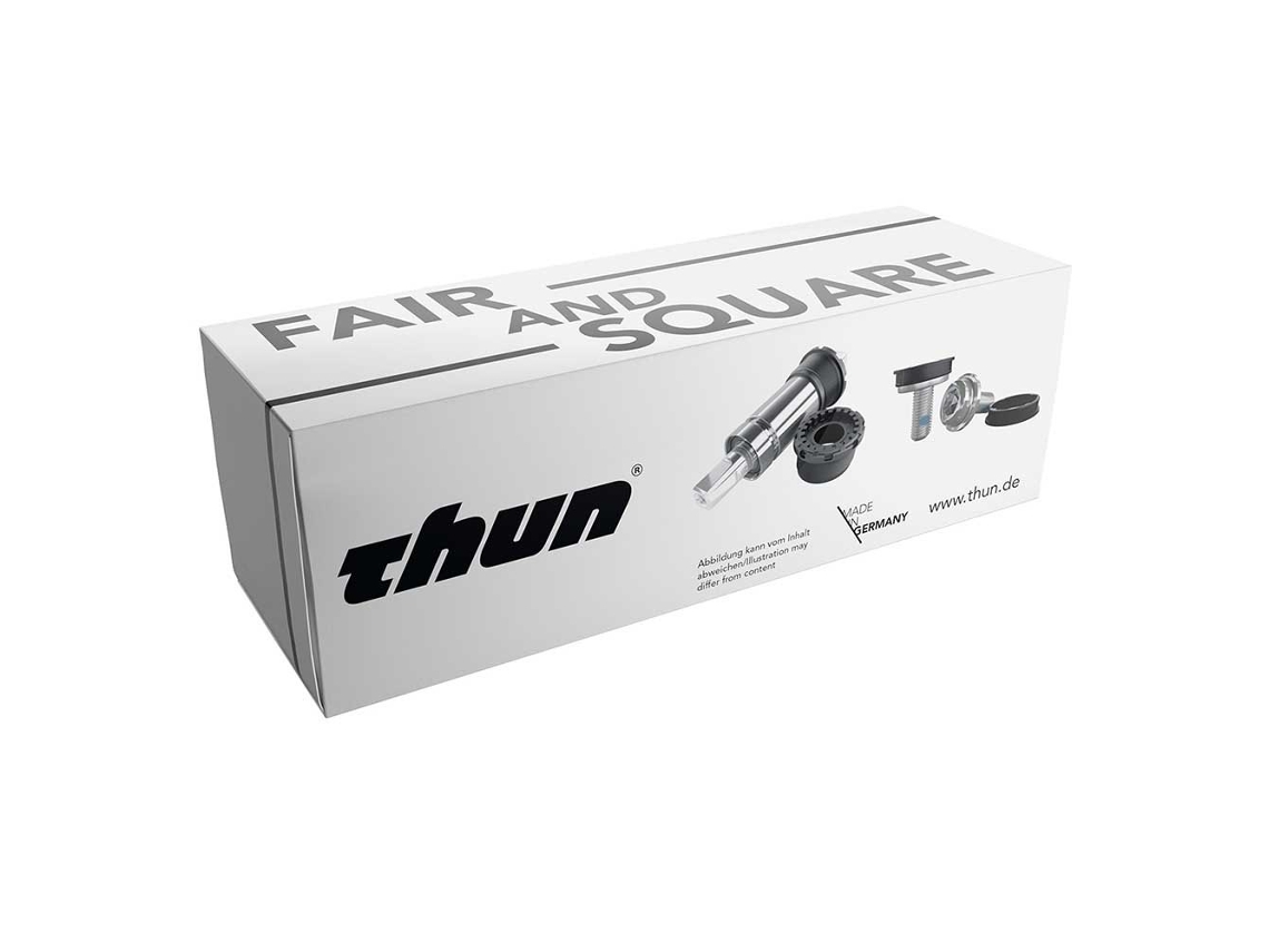 Eixo Pedaleiro Efficient Jive Prateado 68 Mm / 127 Mmthun