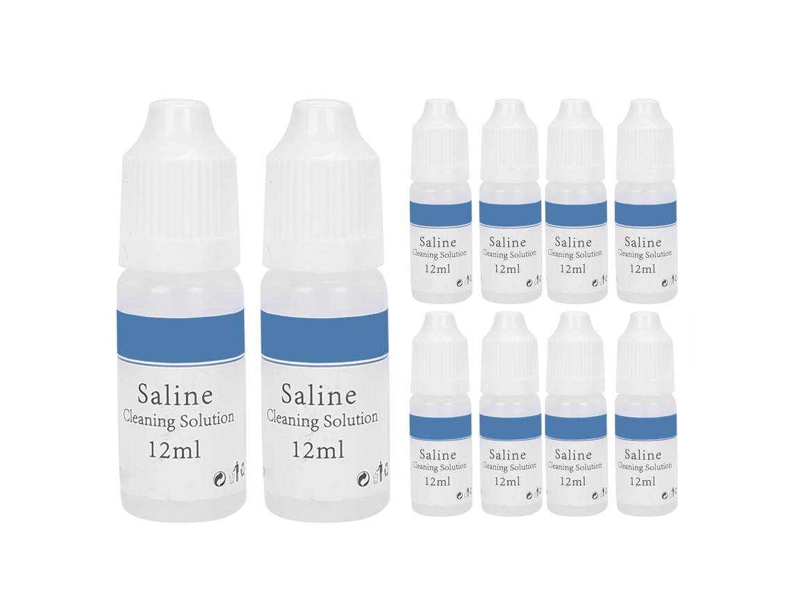 10pcs Solução De Limpeza De Microblading 12ml Líquido Salino Para Tatuagem Olho Nariz