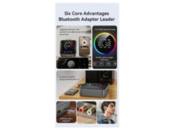 Transmissor E Receptor Bluetooth 3 Em 1 Com Modulador Fm
