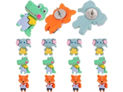 Alipis Alfinetes Decorativos em Metal e Plástico, 15 Formatos de Animais, Duráveis e Versáteis para Mesa Quadros