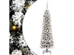 Conjunto 1 Árvore De Natal Artificial Estreita Vidaxl Pvc (53 X 180 Cm)