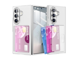 Capa Para Samsung Galaxy Z Fold8 Ultra, Capa Protetora À Prova De Choque Com Compartimento Para Cartão Gertiz (branco Fosco)