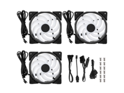 Pccooler 12cm Halo Frgb Mute Cooler De Gabinete Pc 3 Peças Coolers De Gabinete Ventiladores De Radiador