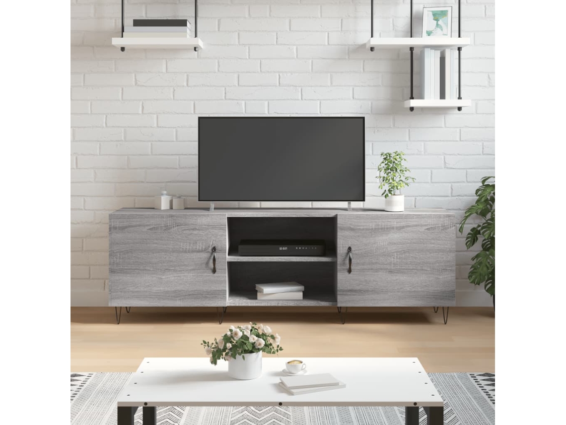 Vidaxl Móvel De Tv 150x30x50 Cm Derivados De Madeira Cinzento Sonoma