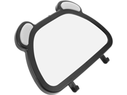 Espelho retrovisor essencial, espelho de plástico com rotação de 360° para carro