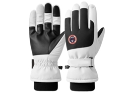 Luvas De Esqui Inverno Snowboard Luvas De Neve Mulheres Lã Quente Luvas De Tela Sensível Ao Toque Antiderrapante Branco Aquaforge