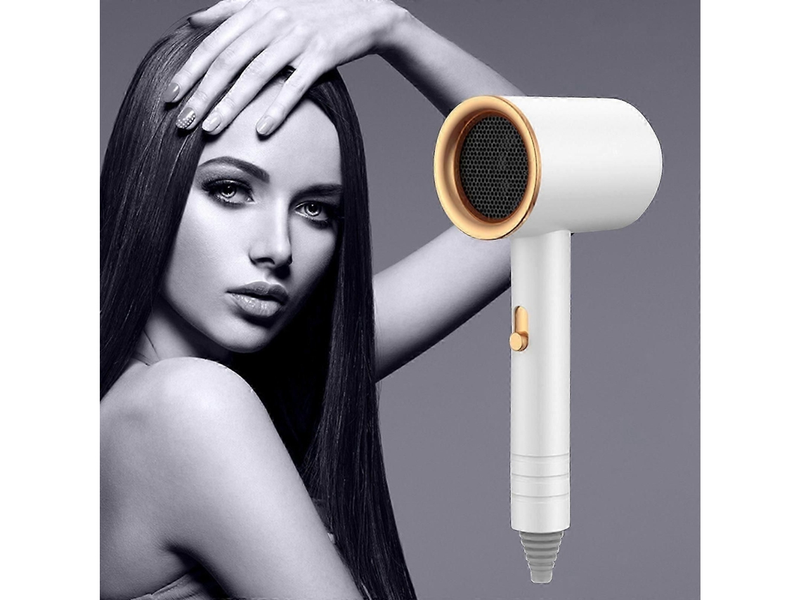Secador de Cabelo com Luz Azul Negativa Difusor, Leve para Normal e Cach Eado Inclui Bico 240348 GOKOCO