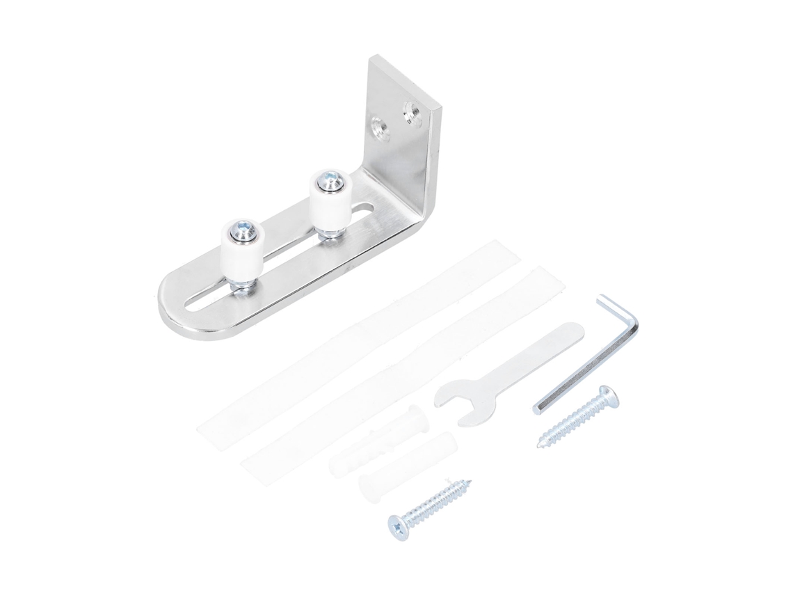 Guia de Porta de Celeiro S/MARCA com Rolamento no Chão Kit de Hardware Aço Inoxidável Resistente