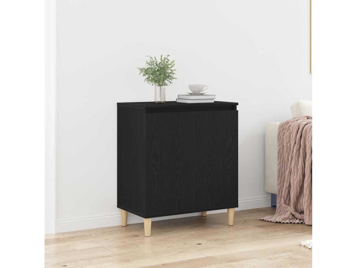 Vidaxl Buffet Carvalho Preto 60 X 35 X 70 Cm Derivados De Madeira