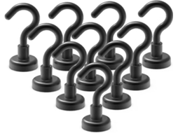 Ganchos Magnéticos Super Magnéticos De 8 Kg , Pacote Com 12 Ganchos Com Terras Raras De Neodímio Slowmoose (18 Lbs)