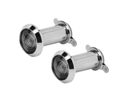 Visor de Porta Anti roubo 220 Graus com Capa Traseira, Segurança Residencial, 16mm, Prata, 2pcs | S/MARCA