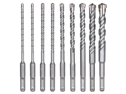 Broca para concreto, 9 brocas para azulejos, broca para martelo SDS Plus (para perfuração por percussão) Lyx (5 mm a 16 x 160 mm)