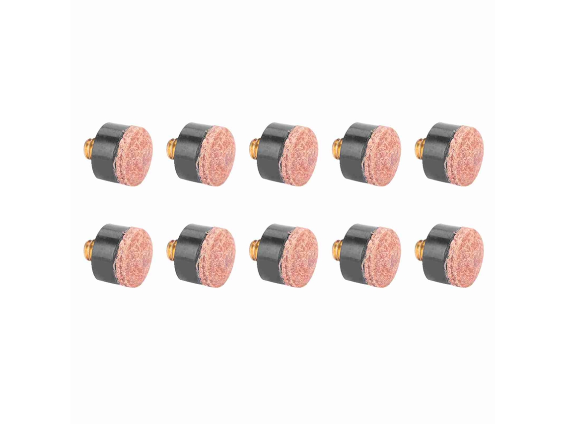 10 Peças Ponta De Taco De Bilhar Snooker Pool Substituição Acessório 11mm Resistente Diy