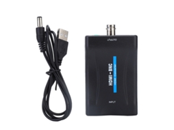 Adaptador Hdmi Para Bnc Com Áudio 3.5mm Para Vídeo Composite Ntsc/pal 480i 576i