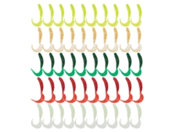 Artificial Lure (bionic Fish Luring, Portable Set) Boxed 5cm Single-blade Curly Tail Maggots 50-piece Bionic Fishing Bait