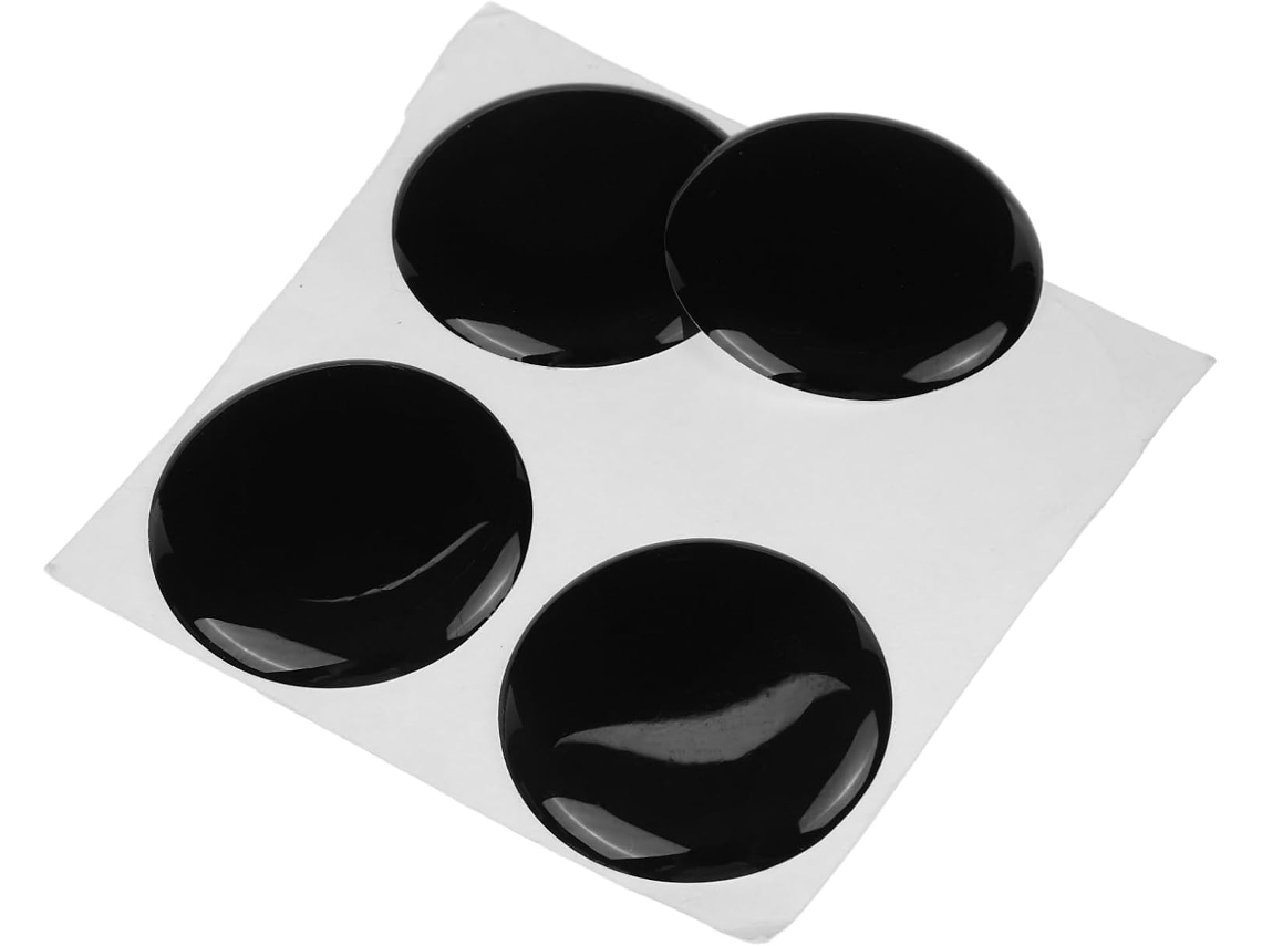 Conjunto De 4 Capas Pretas De Pvc Para Fechaduras De Portas Automotivas.
