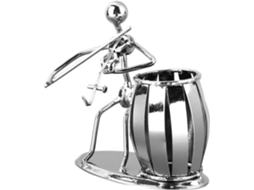 Porta lápis Criativo em Ferro Formato de Violino da Stobaza, Porta canetas, Decoração Mesa, Item Artesanal Par