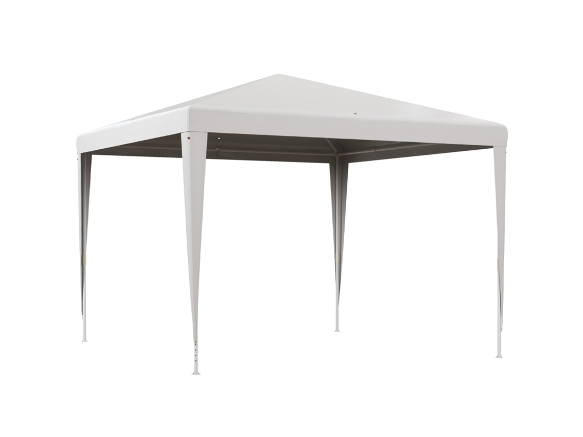 Tenda Jardim 3x3m Desmontavel Tubo Aço Branco