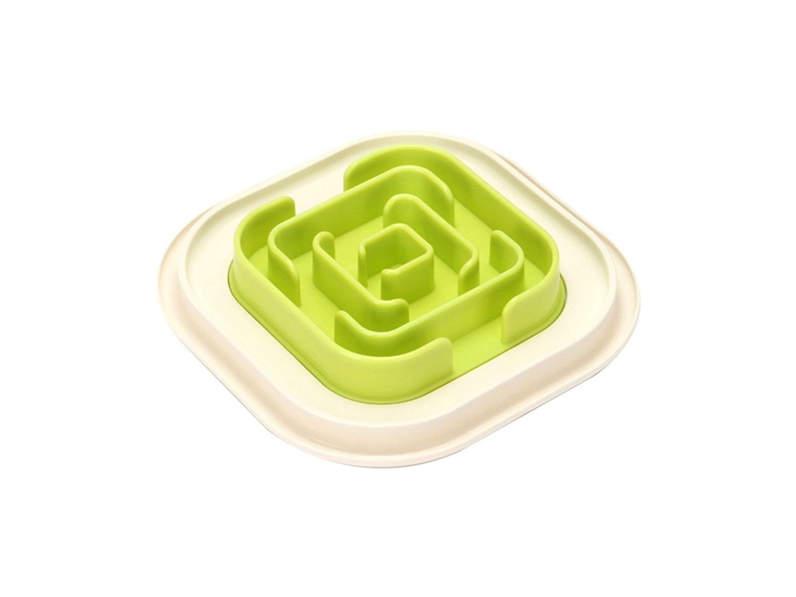 Tigela para Animais de Estimação, para Ração de Cachorro, Criativa para Alimentação Lenta, Anti engasgo Verde AQUAFORGE