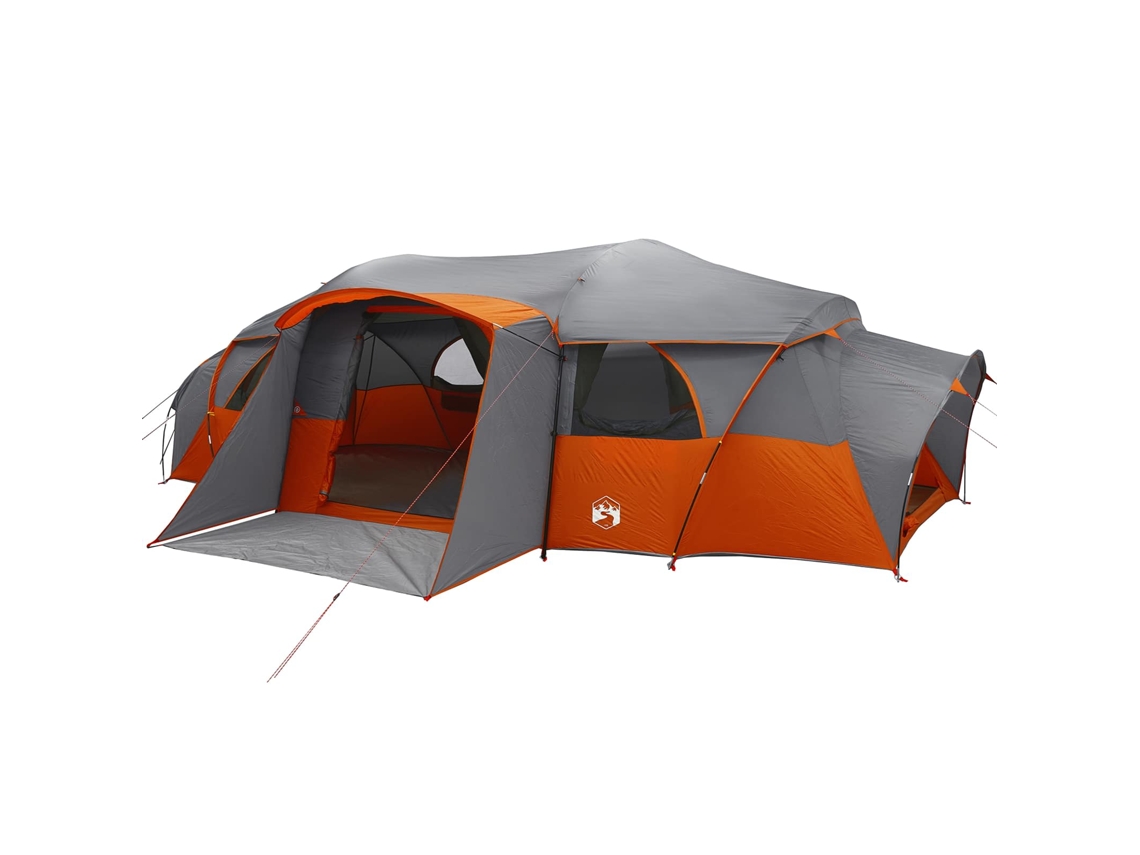 Conjunto 1 Barraca Familiar Vidaxl Cinzento Poliéster (para 18 Pessoas)