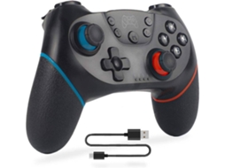 Controlador Sem Fio para Switch Controladores Bluetooth Pro para Jogar Todos Os Jogos Switch Switch Lite Controlador de Pc com Fiopreto
