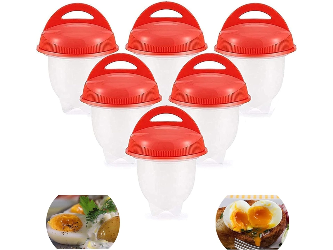 Conjunto De 6 Ovos De Silicone Para Cozinhar Ovos Com Casca E Muito Mais